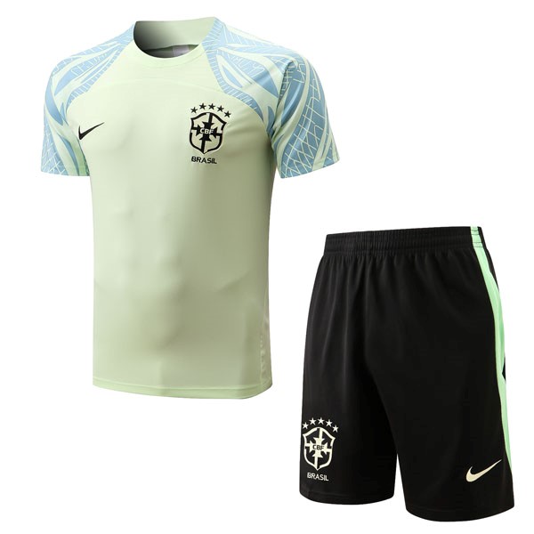 Camiseta Entrenamiento Brasil Conjunto Completo 2022 2023 Verde